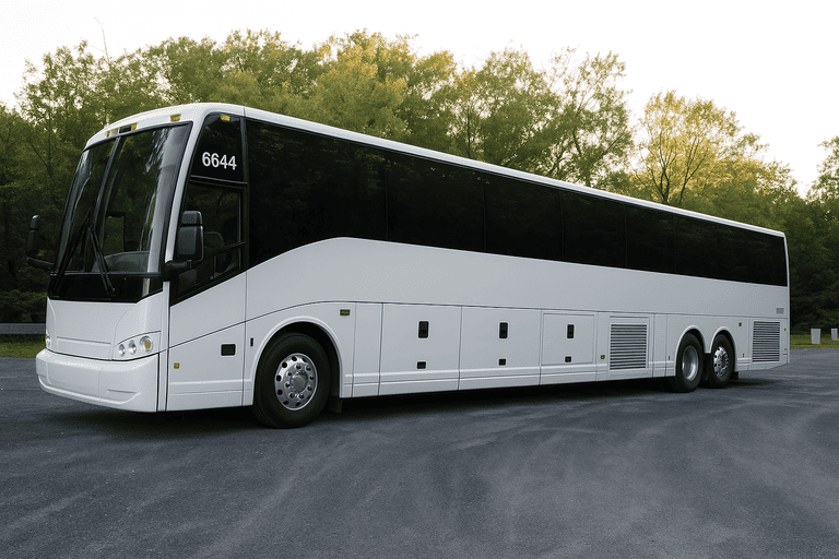 exterior of Charter Bus Rental Dublin coach bus